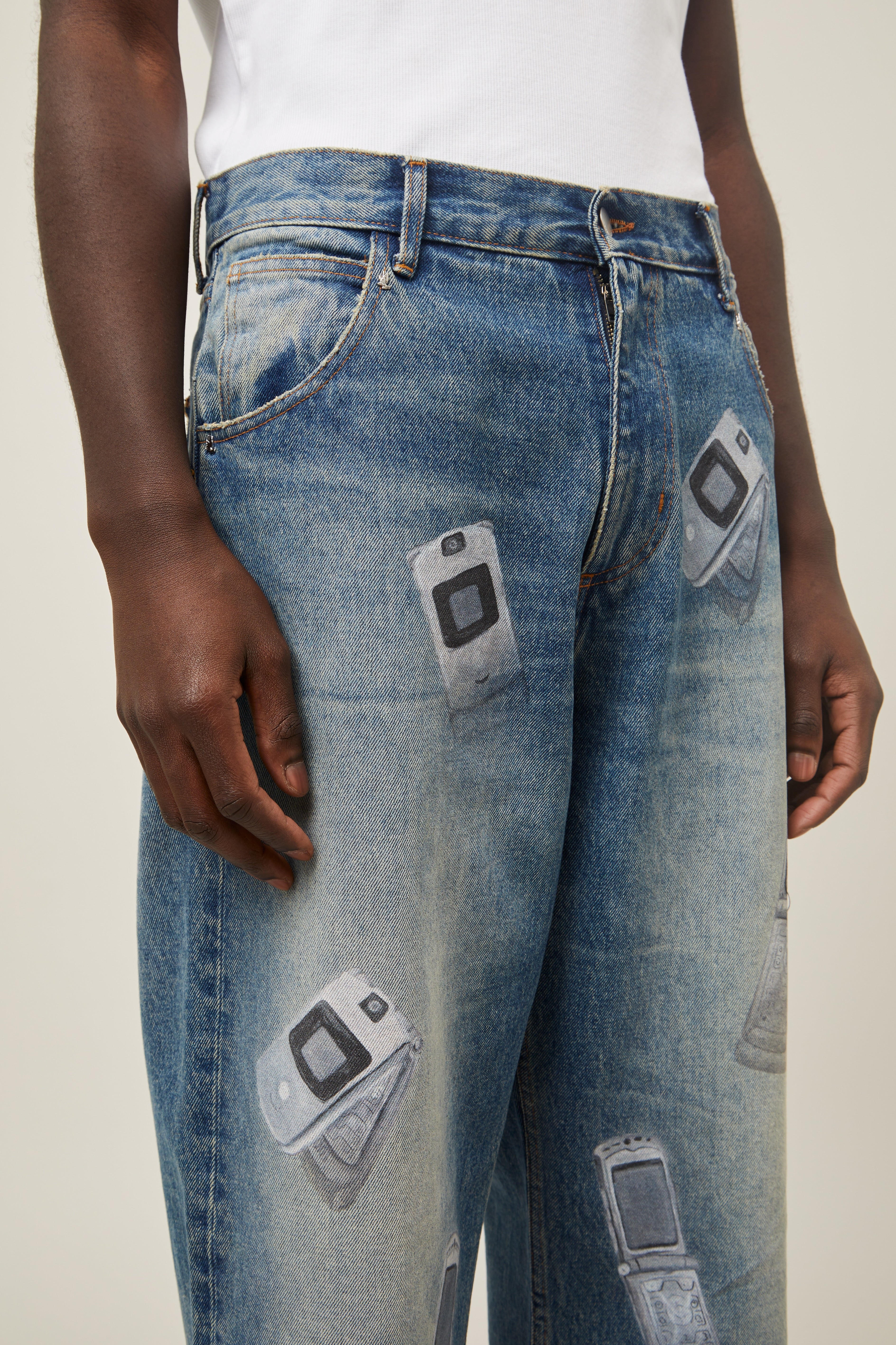 Razor Flip Phone Jeans