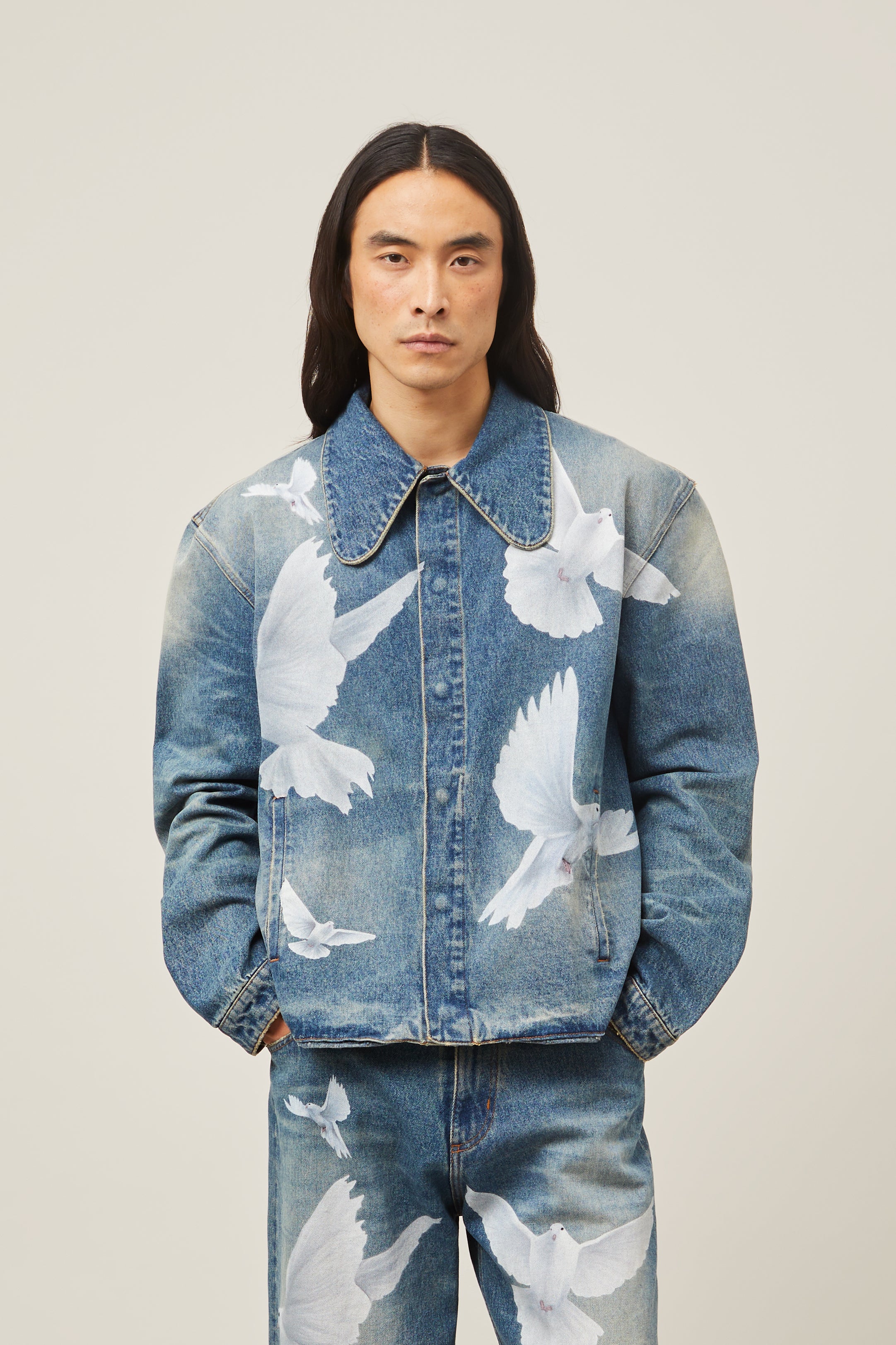 Freedom Doves Denim Jacket