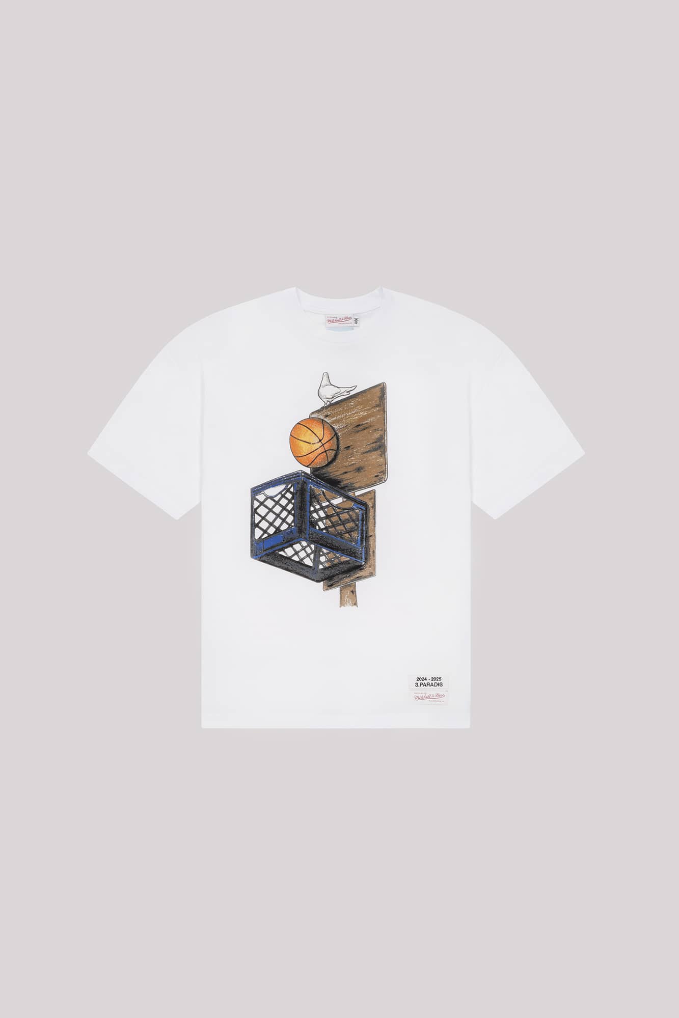 3.PARADIS, Mitchell & Ness and The NBA : Graphic Crate T-Shirt