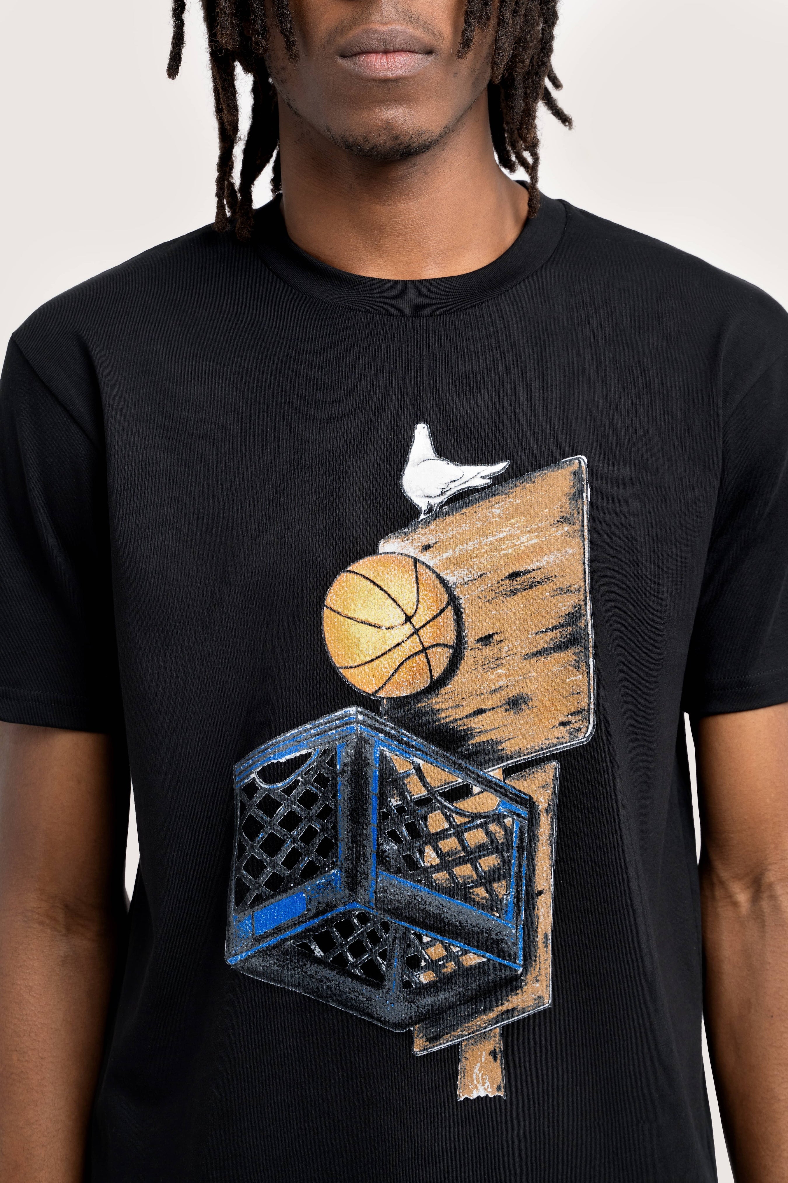 3.PARADIS, Mitchell & Ness and The NBA : Graphic Crate T-Shirt