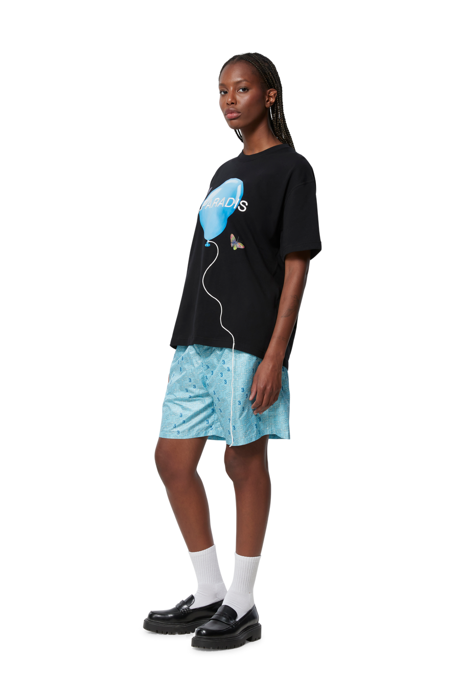 DREAMING BALLOONS BLACK T-SHIRT