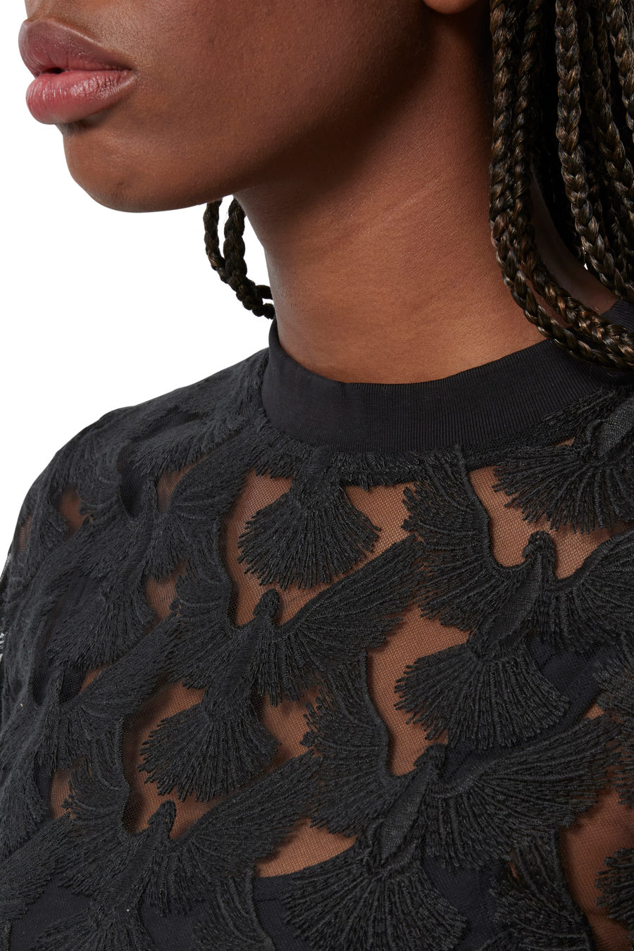 UNITY TULLE BLACK T-SHIRT