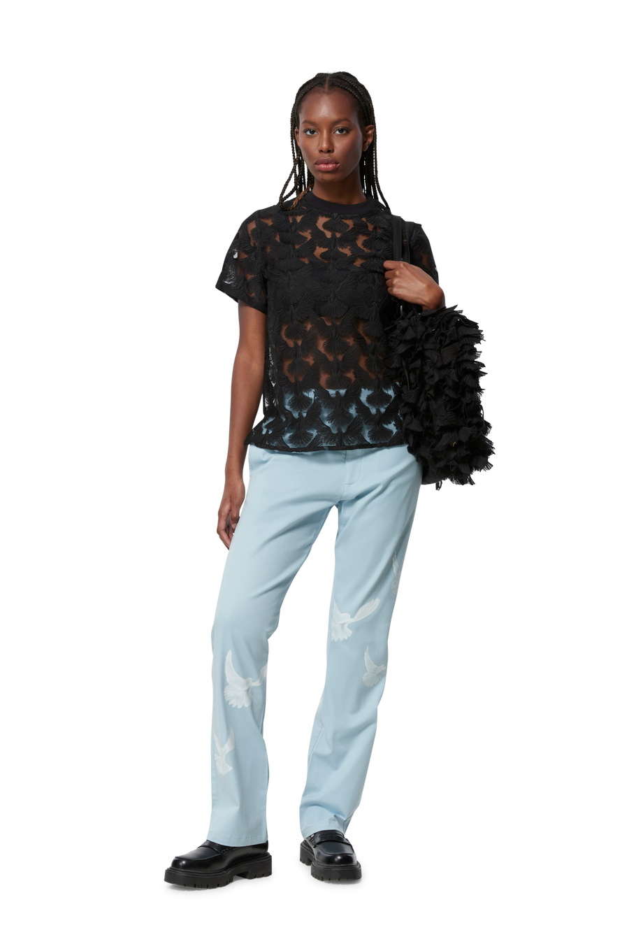 UNITY TULLE BLACK T-SHIRT