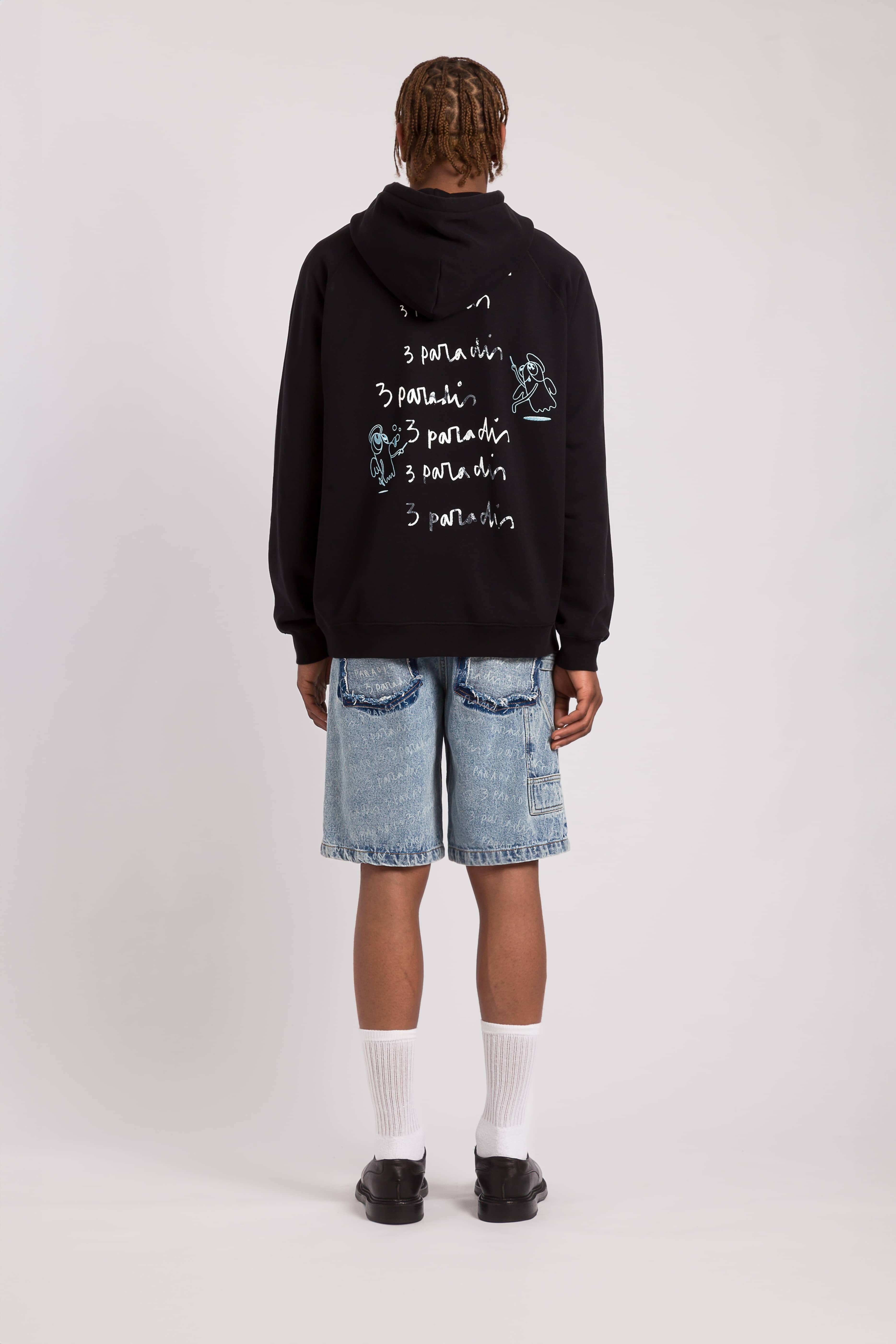 3.PARADIS x Edgar Plans : Chalkboard Hooded Sweater