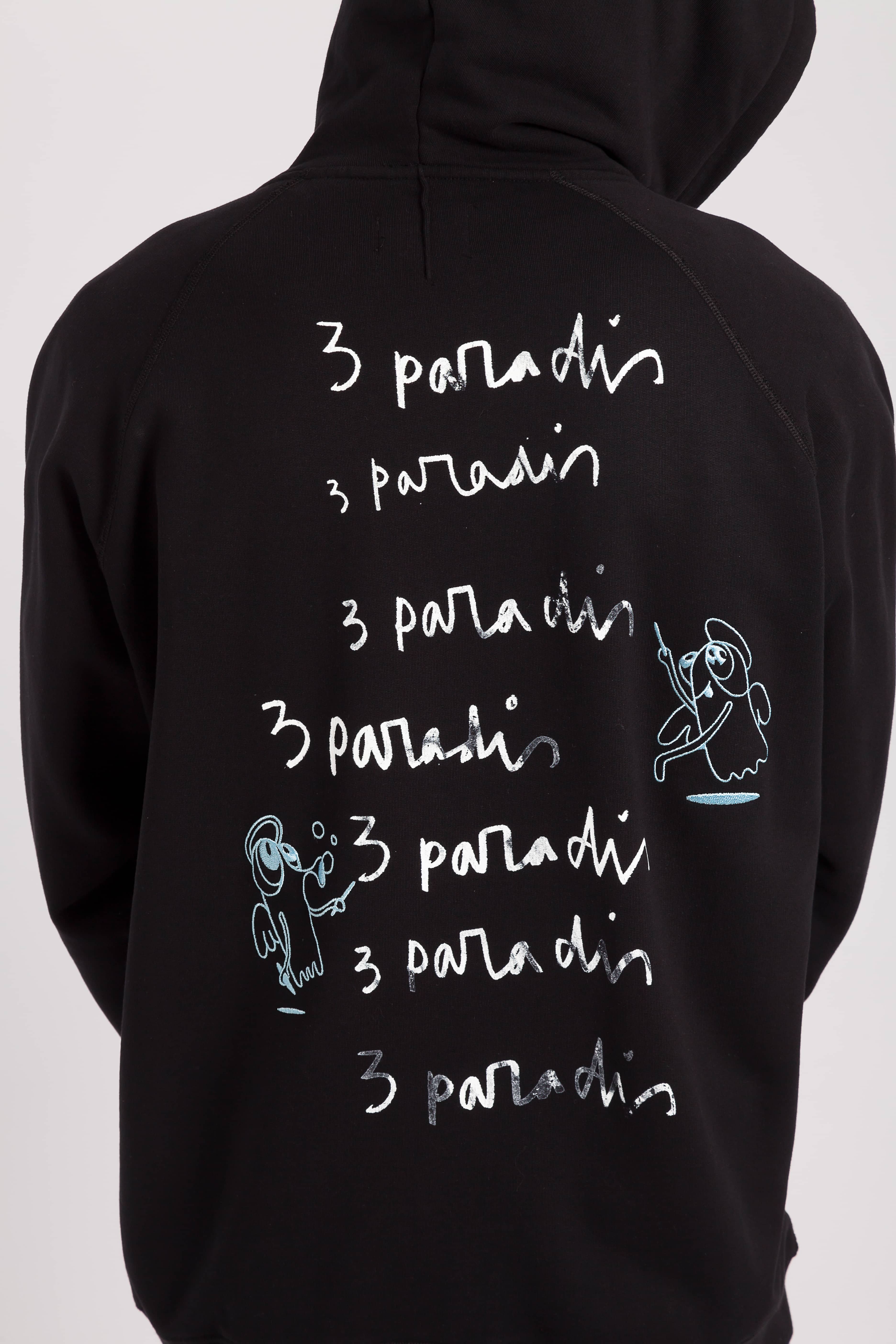 3.PARADIS x Edgar Plans : Chalkboard Hooded Sweater