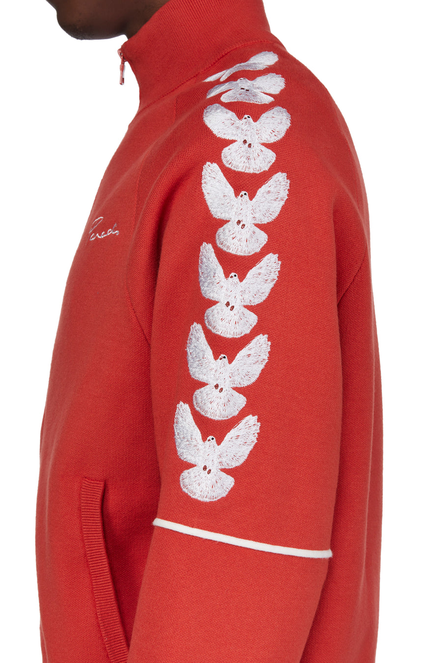 UNITY DOVES RED TRACK JACKET