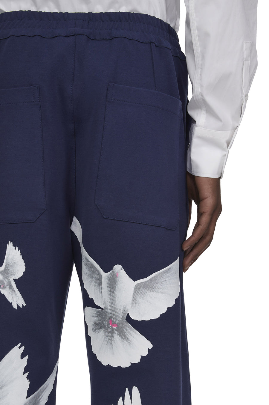 FREEDOM DOVES NAVY BLUE SISHO TRACKPANTS
