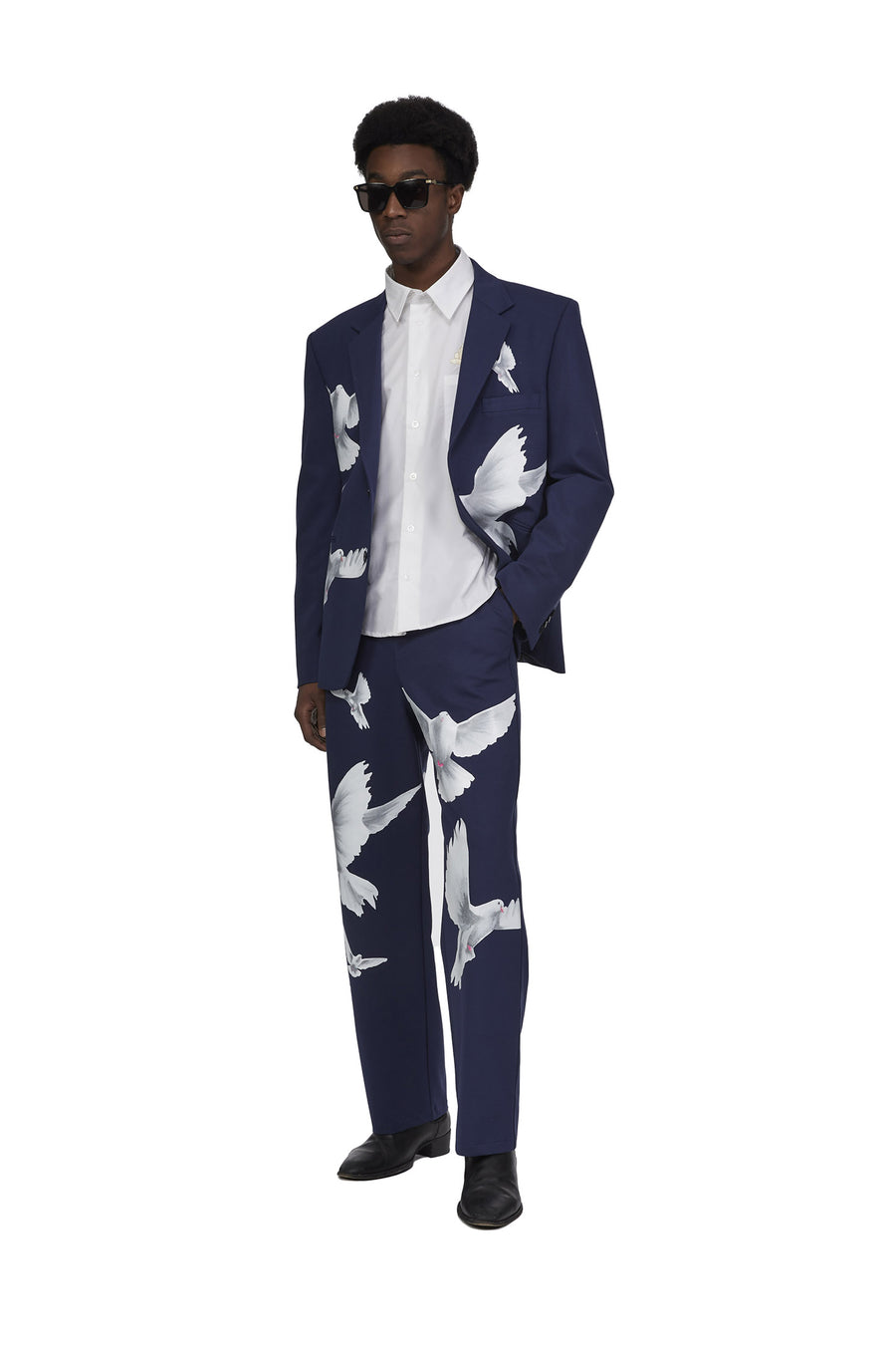 FREEDOM DOVES NAVY BLUE SISHO TRACKPANTS