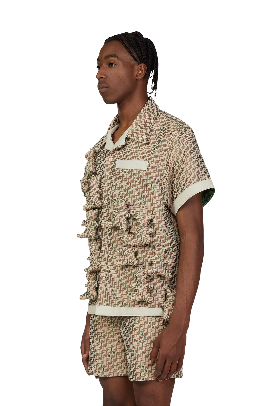 "LONG BEFORE WE GREW UP" MONOGRAM SHORT SLEEVE SHIRT