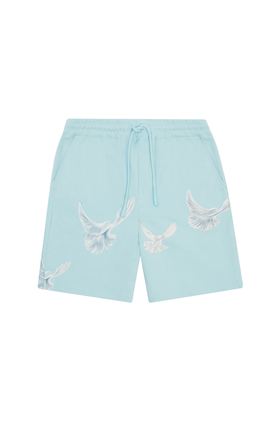 SINGING DOVES SKY BLUE LOUNGE SHORTS