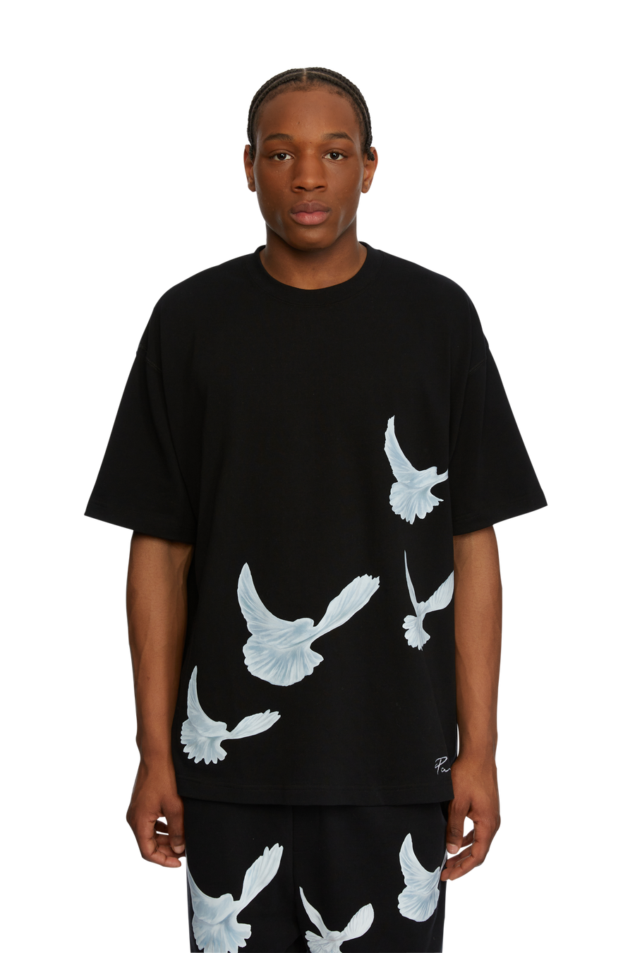 SINGING DOVES BLACK T-SHIRT
